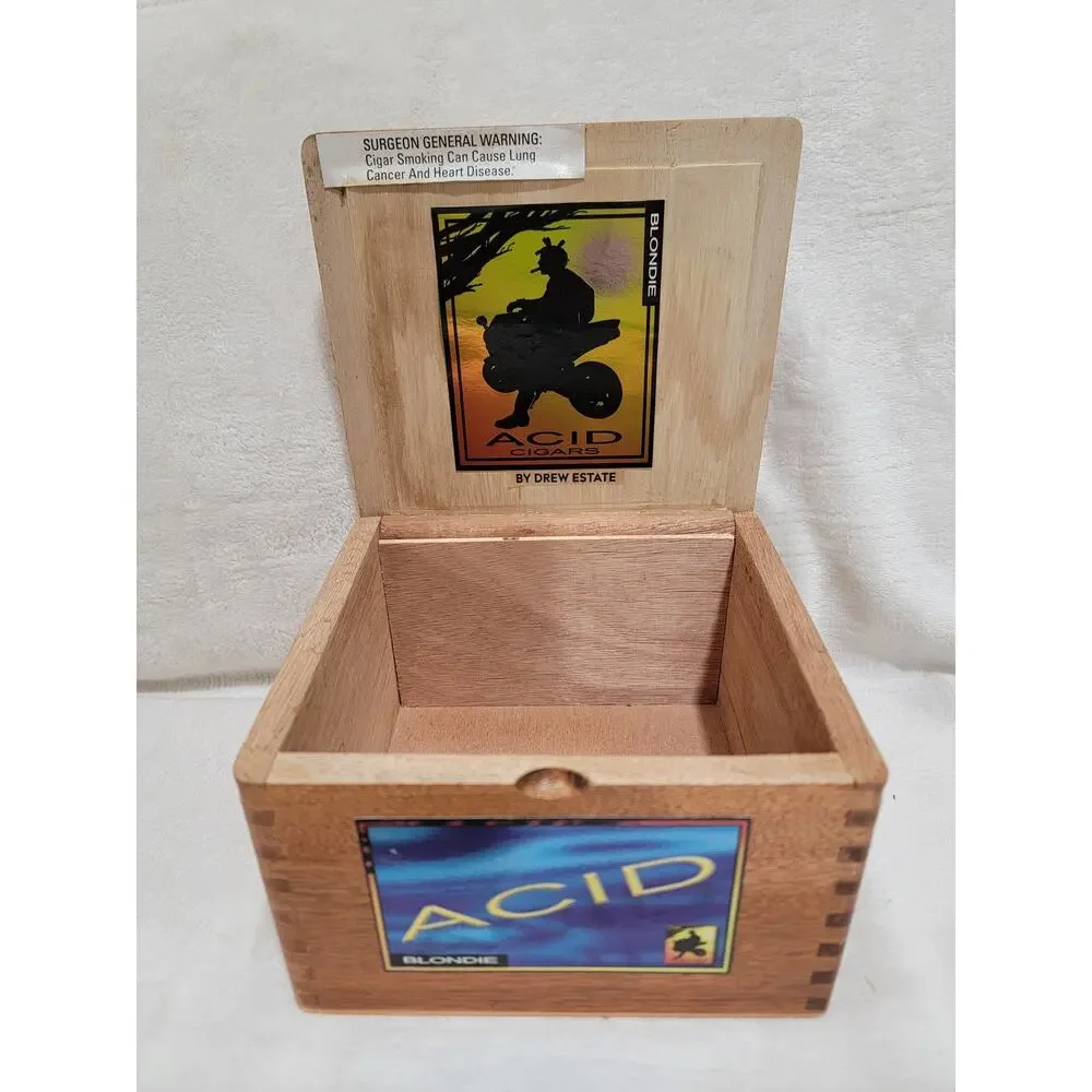 Biker Box - Acid Cigars Blondie Wooden Cigar Box By Drew Estate